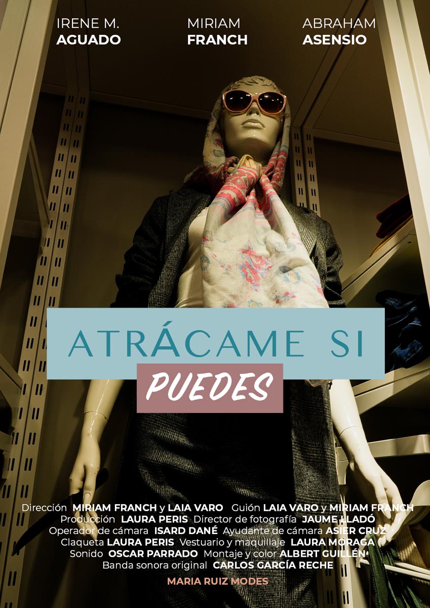 Póster del corto ATRÁCAME SI PUEDES