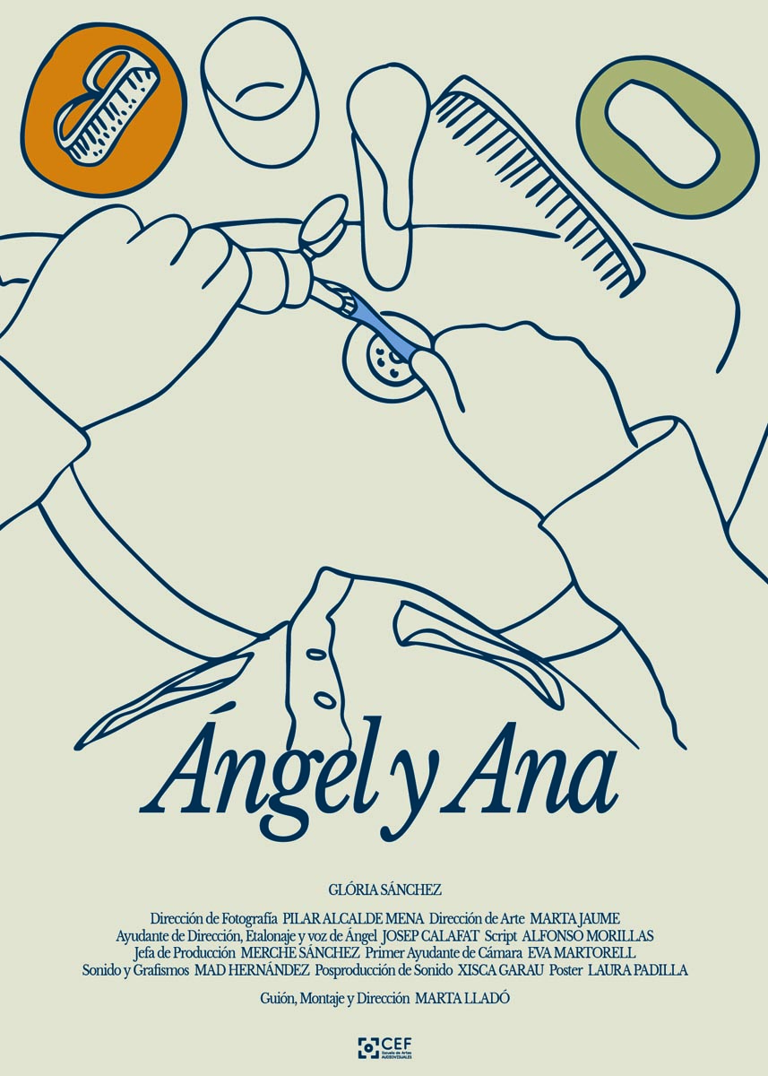 Póster del corto Ángel y Ana