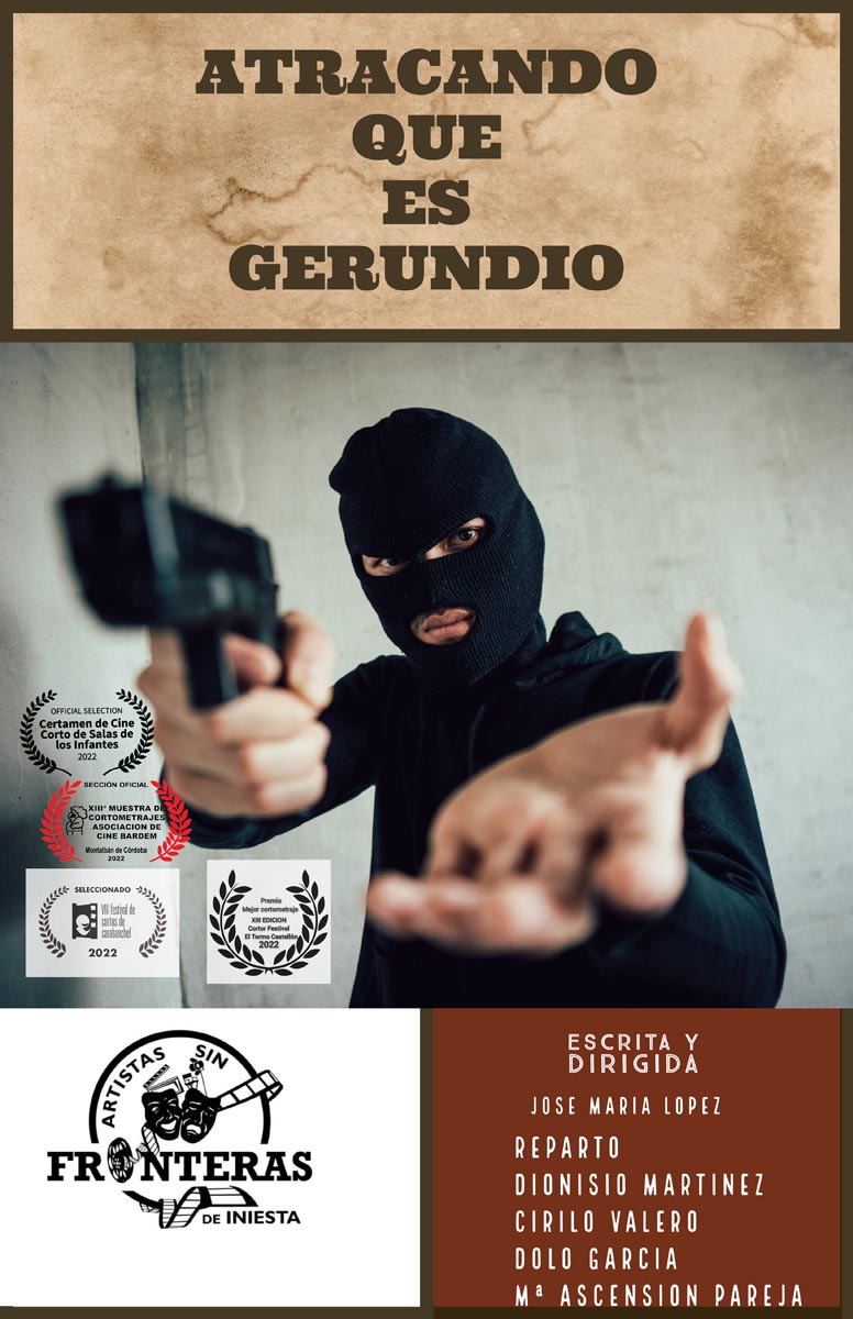 Póster del corto ATRACANDO QUE ES GERUNDIO