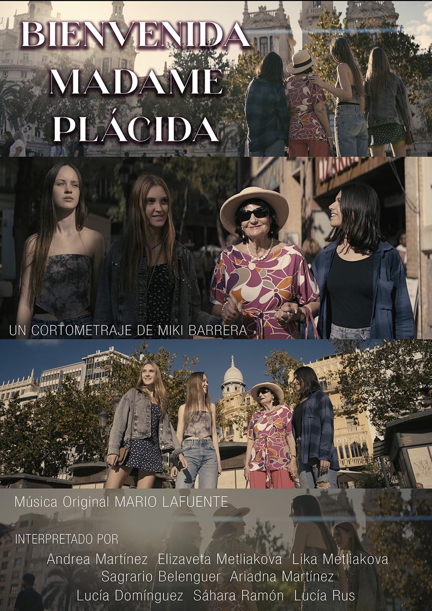 Póster del corto BIENVENIDA MADAME PLÁCIDA