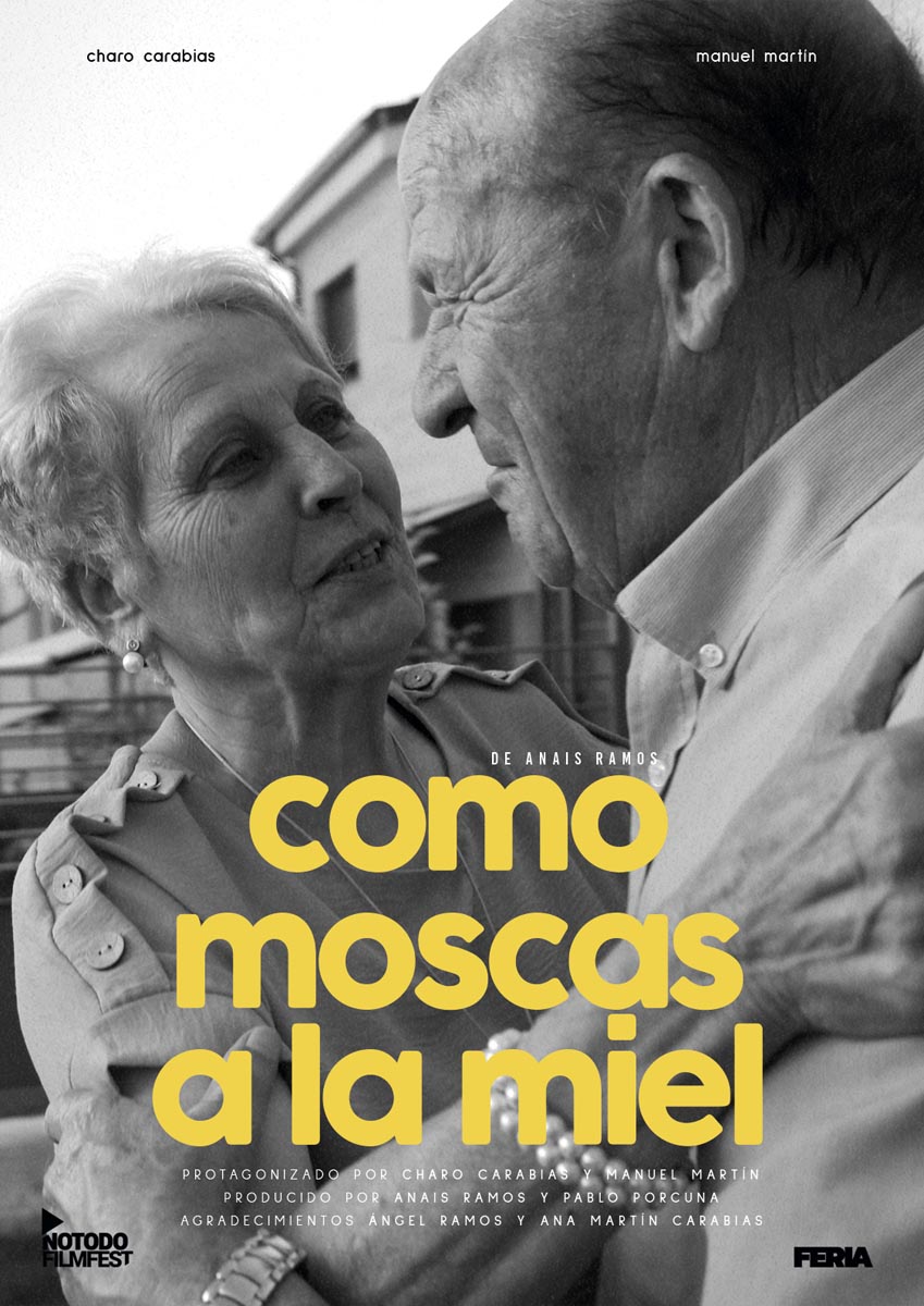 Póster del corto COMO MOSCAS A LA MIEL