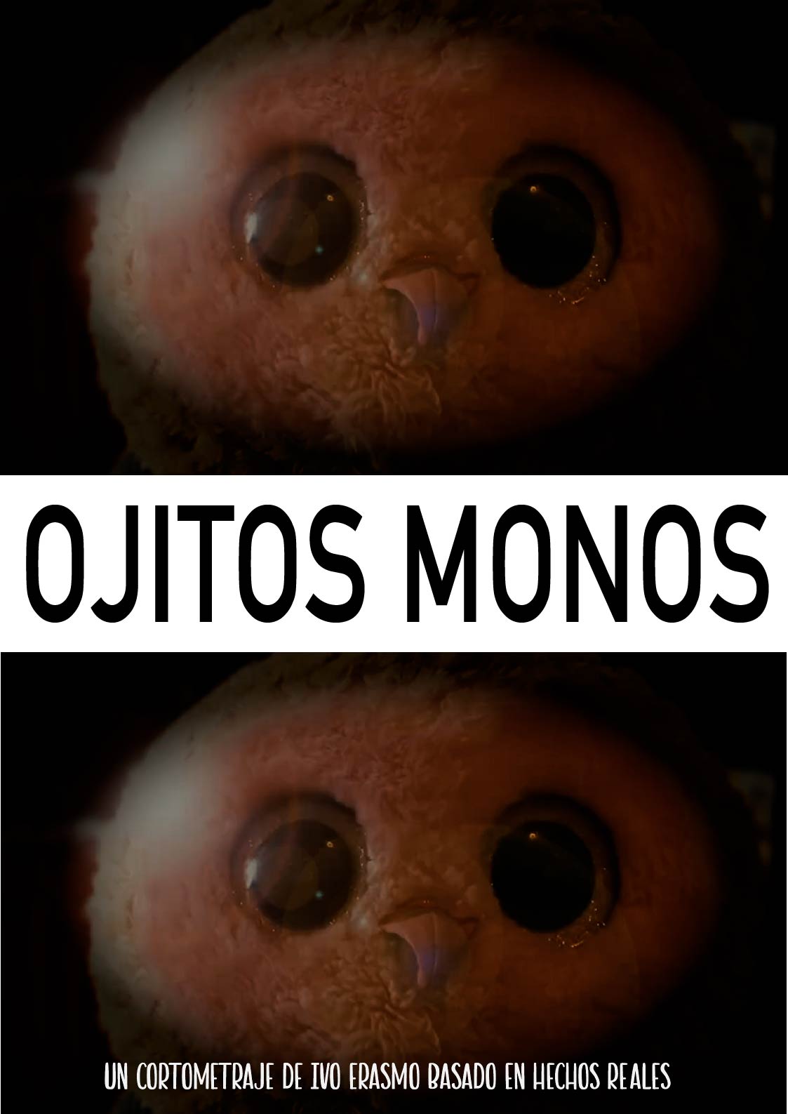 Póster del corto Ojitos monos