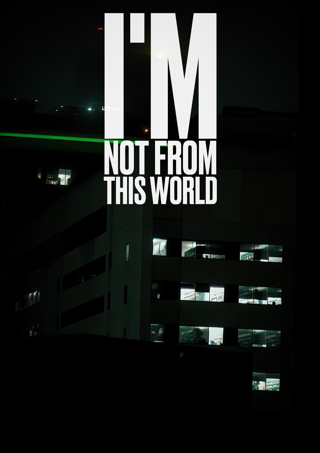 Póster del corto I’m not from this world