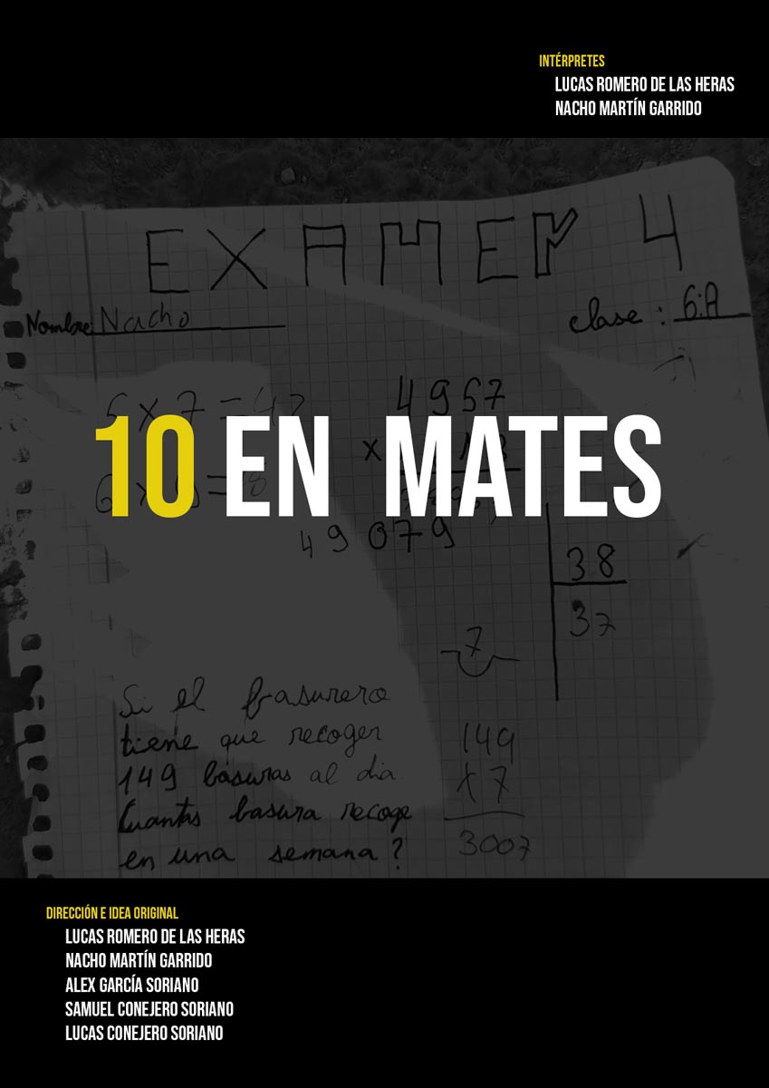 Póster del corto 10 EN MATES