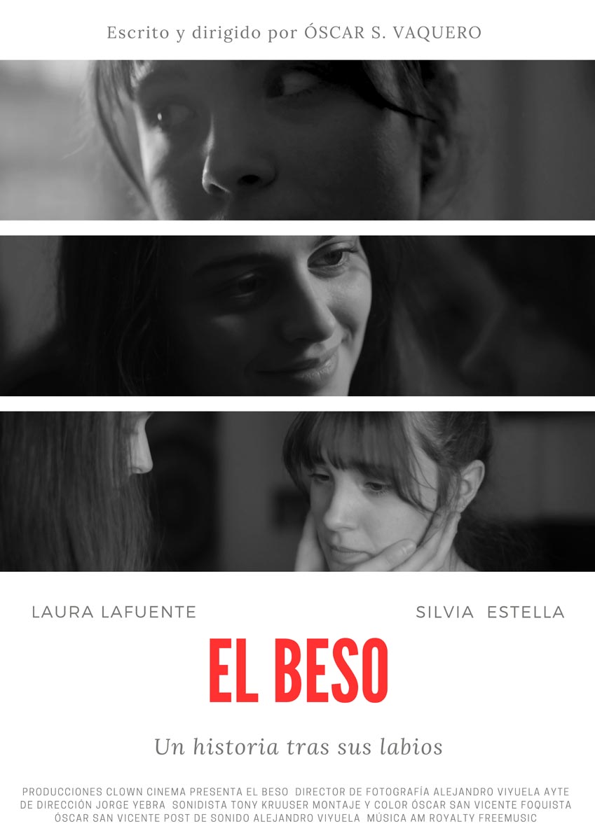 Póster del corto EL BESO