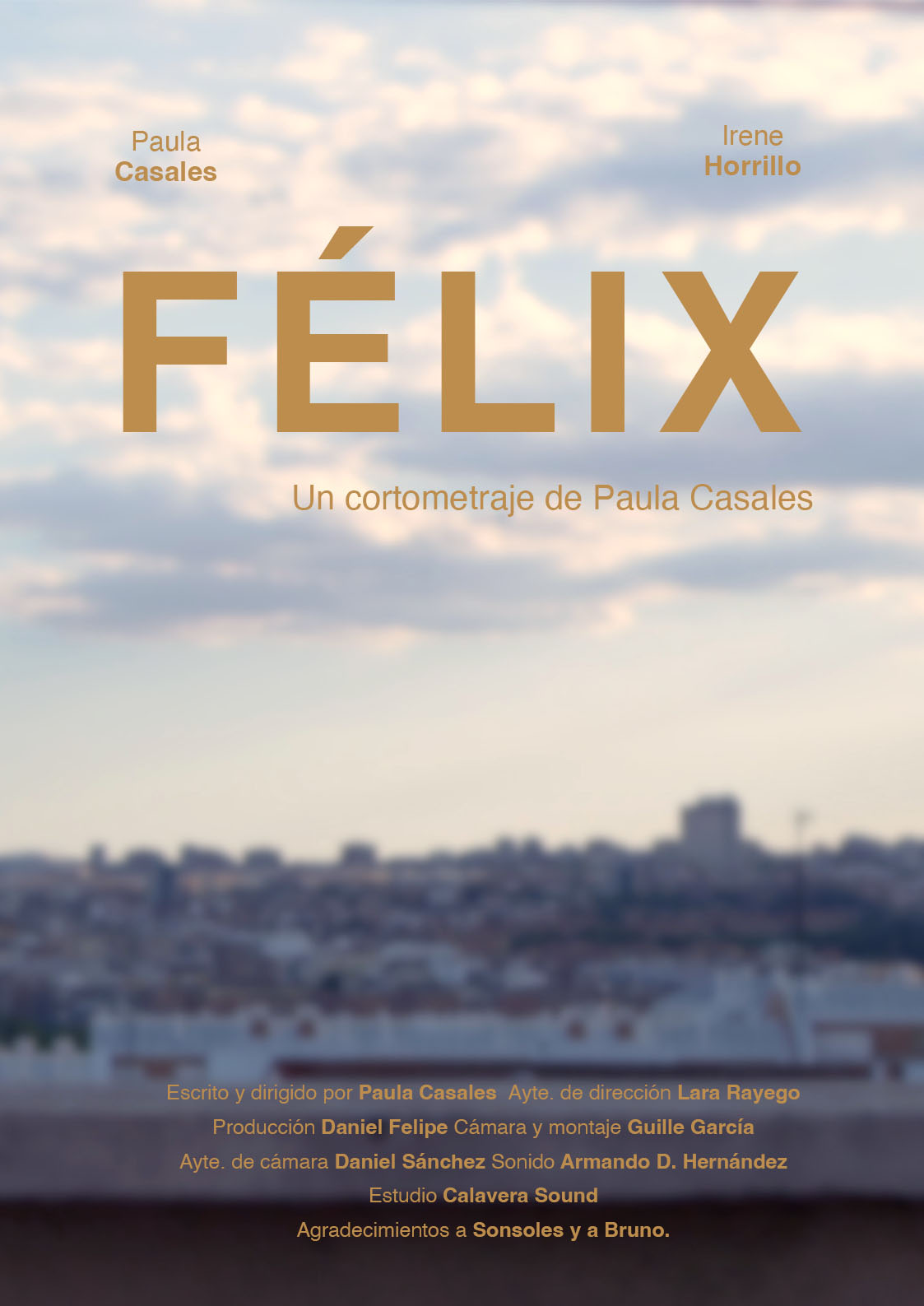 Póster del corto Félix