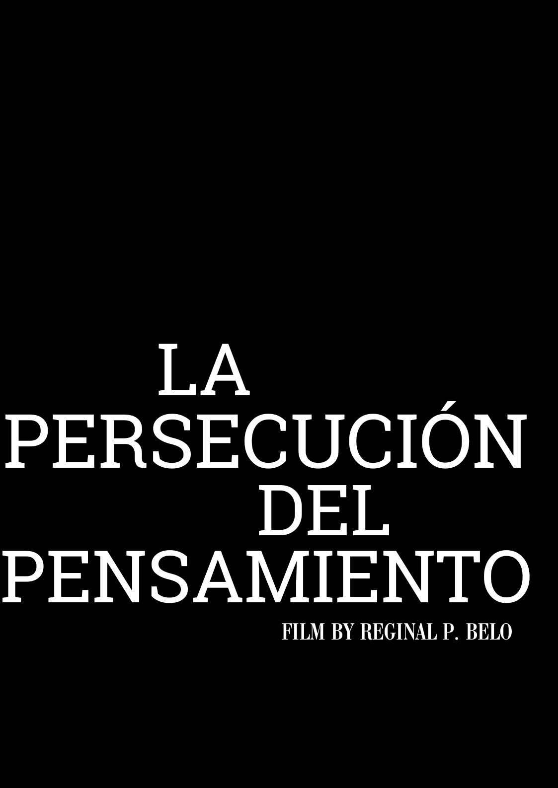 Póster del corto La persecución del pensamiento