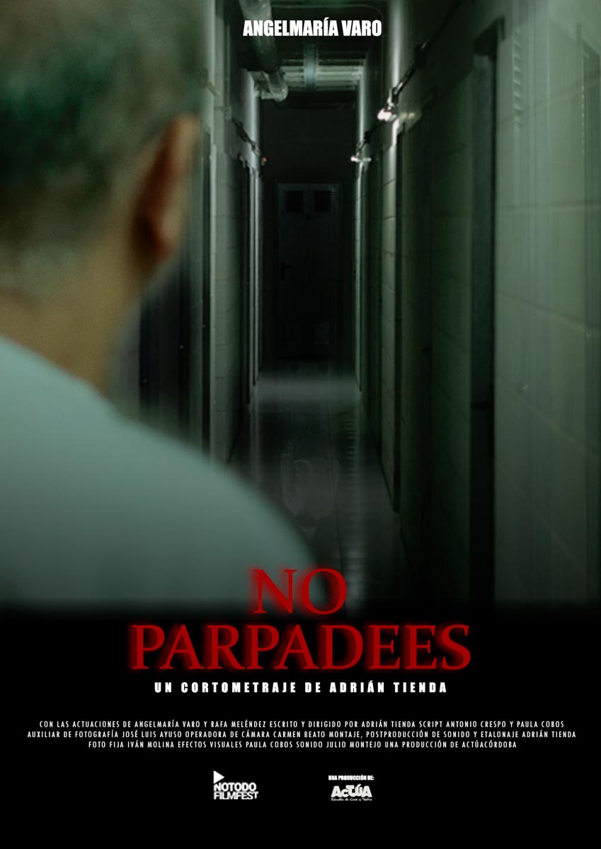 Póster del corto No Parpadees