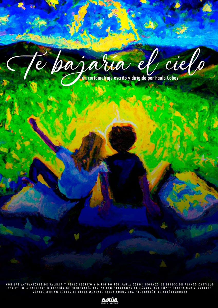 Póster del corto Te bajaría el cielo