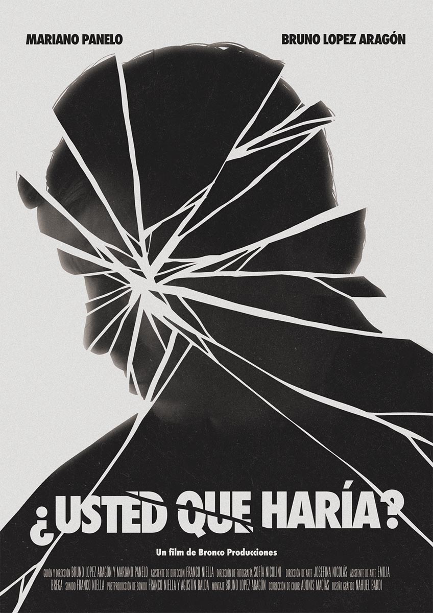 Póster del corto USTED QUÉ HARÍA?