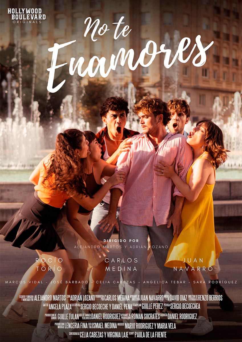 Póster del corto No te enamores