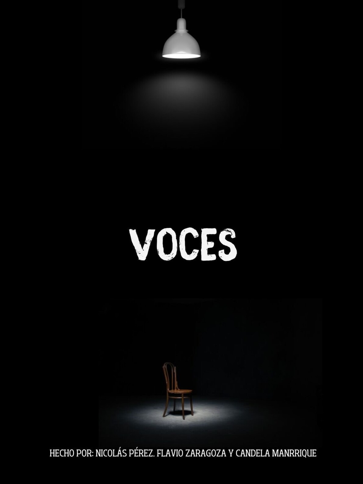 Póster del corto Voces