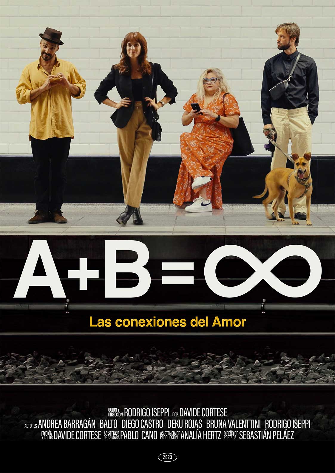 Póster del corto A+B=∞