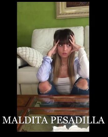 Póster del corto Maldita pesadilla