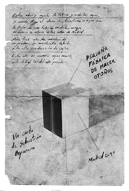 Póster del corto PEQUEÑA FÁBRICA DE HACER OTOÑOS