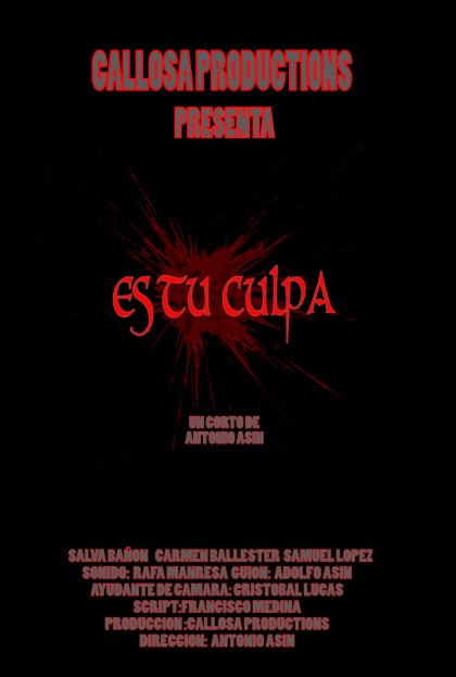 Póster del corto Es tu culpa