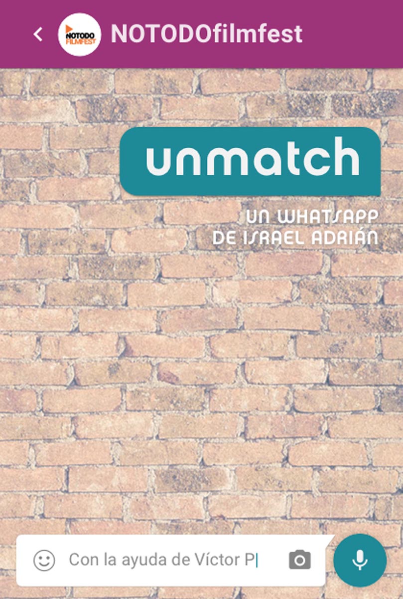 Póster del corto UNMATCH