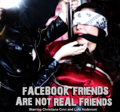 Póster del corto Facebook friends are not real friends