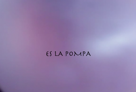 Póster del corto ES LA POMPA.