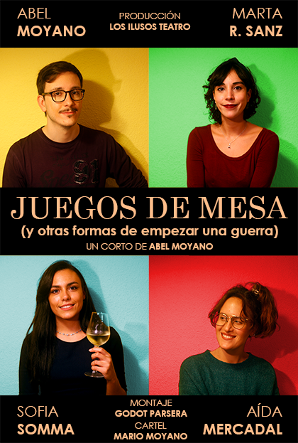 Póster del corto JUEGOS DE MESA (y otras formas de empezar una guerra)