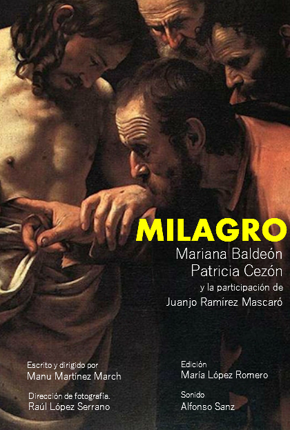 Póster del corto Milagro.