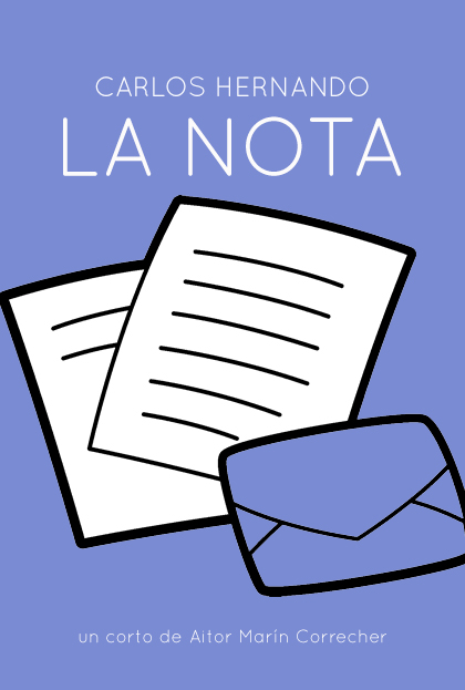 Póster del corto LA NOTA