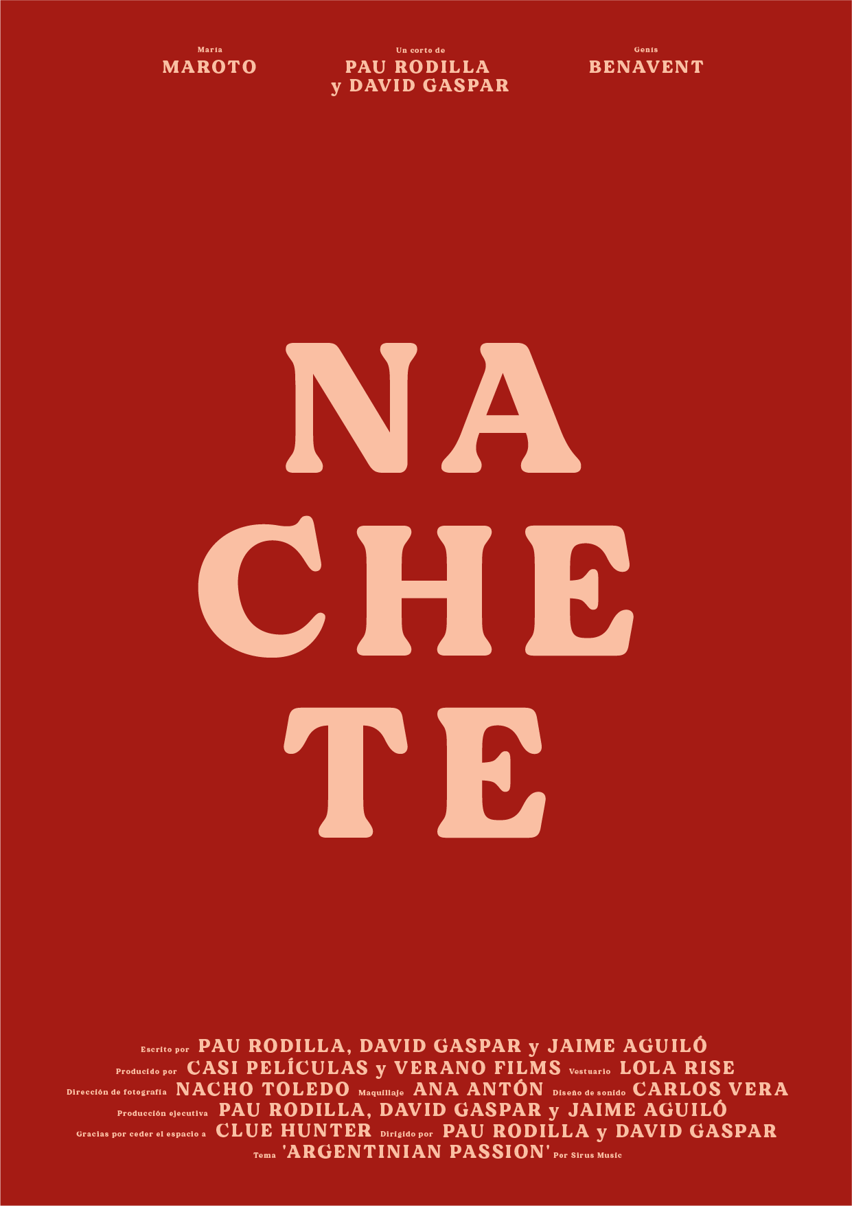 Póster del corto Nachete