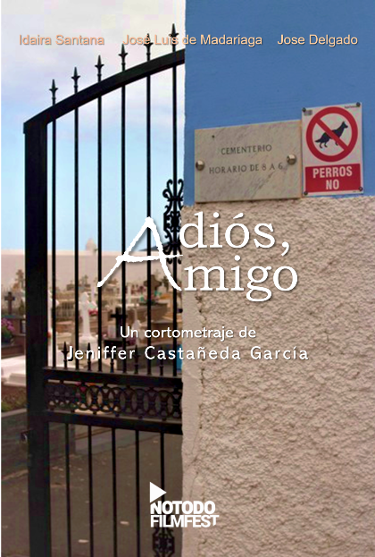 Póster del corto Adiós, amigo