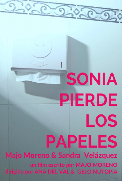 Póster del corto SONIA PIERDE LOS PAPELES