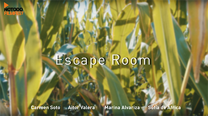 Póster del corto Escape Room