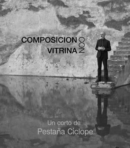 Póster del corto COMPOSICIÓN CON VITRINA