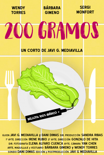 Póster del corto 200 gramos