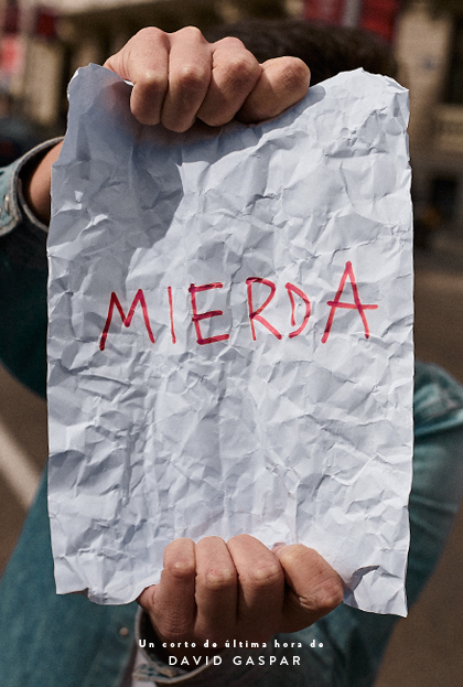 Póster del corto Mierda.