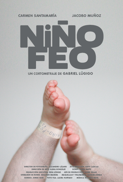 Póster del corto Niño feo