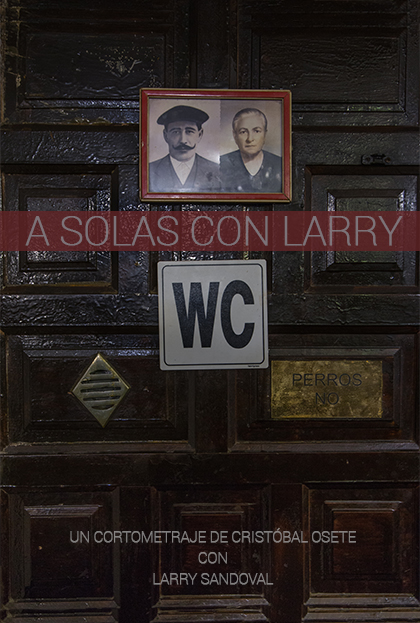 Póster del corto A solas con Larry