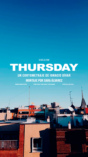 Póster del corto THURSDAY