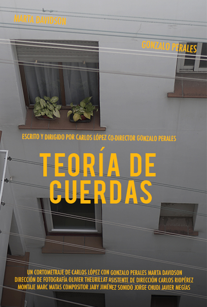 Póster del corto Teoría de cuerdas