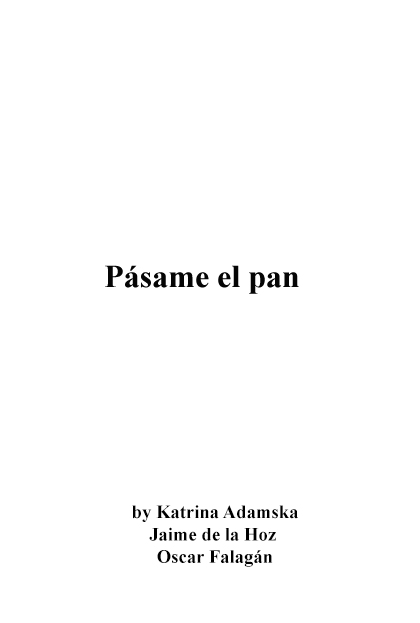 Póster del corto Pásame el pan