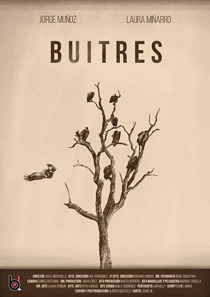 Póster del corto Buitres