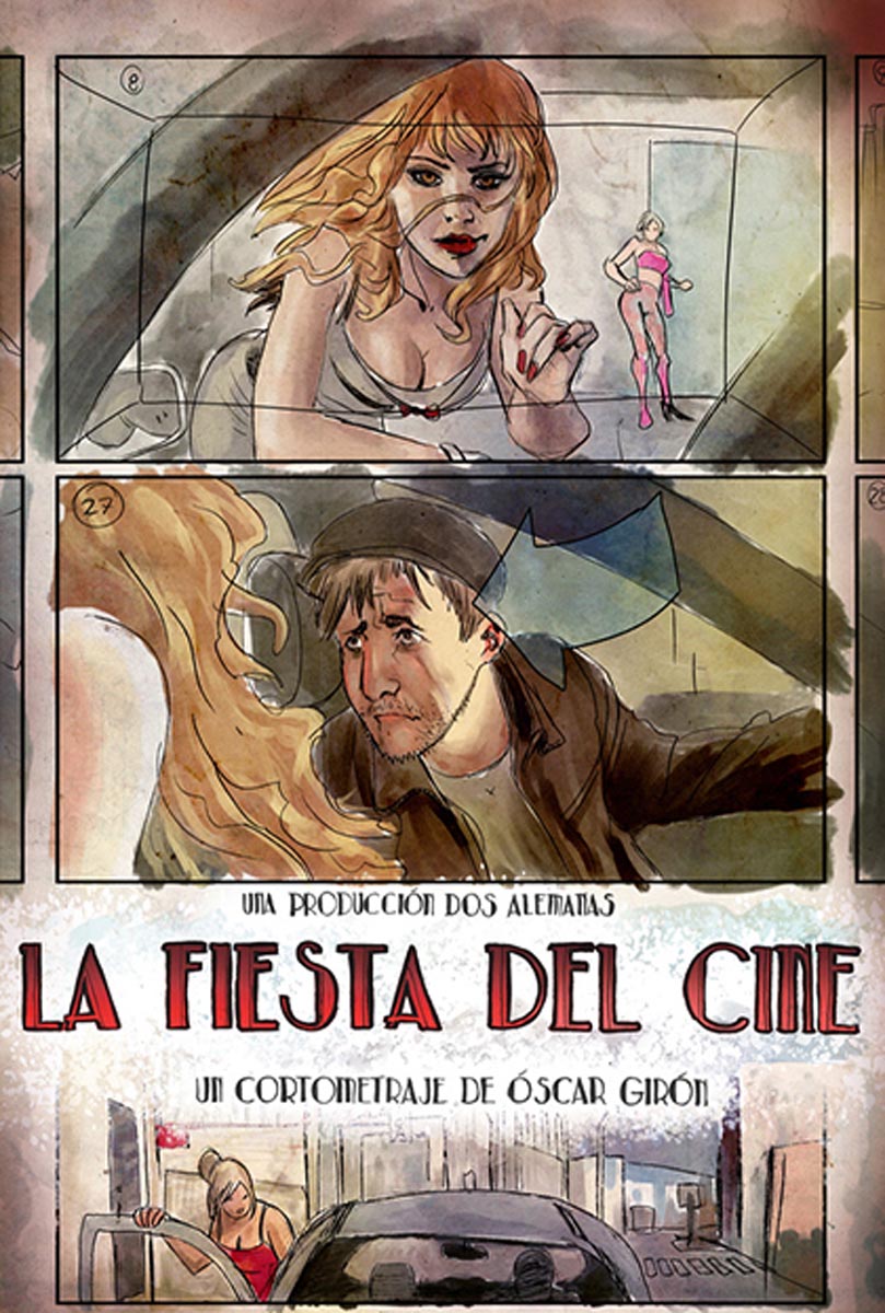 Póster del corto La Fiesta del Cine