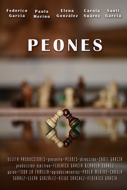 Póster del corto Peones