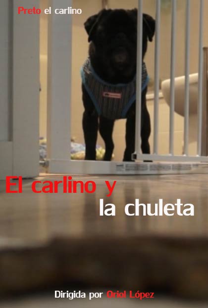 Póster del corto El carlino y la chuleta