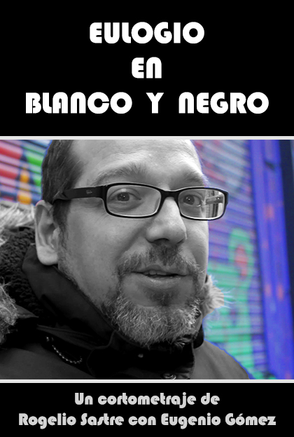 Póster del corto Eulogio en blanco y negro