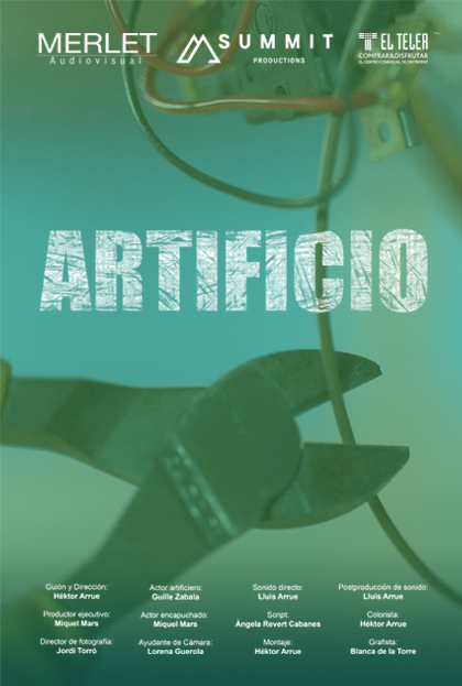 Póster del corto ARTIFICIO