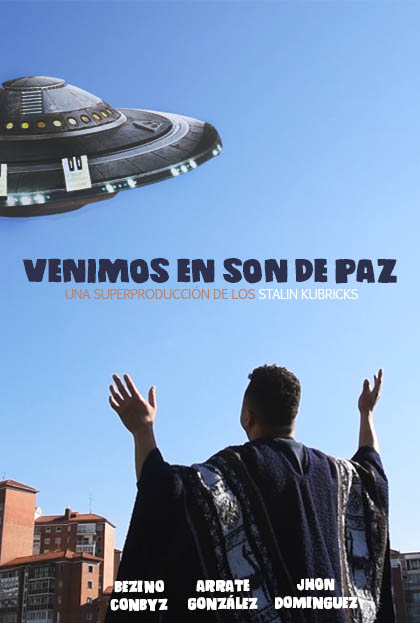 Póster del corto Venimos en son de paz