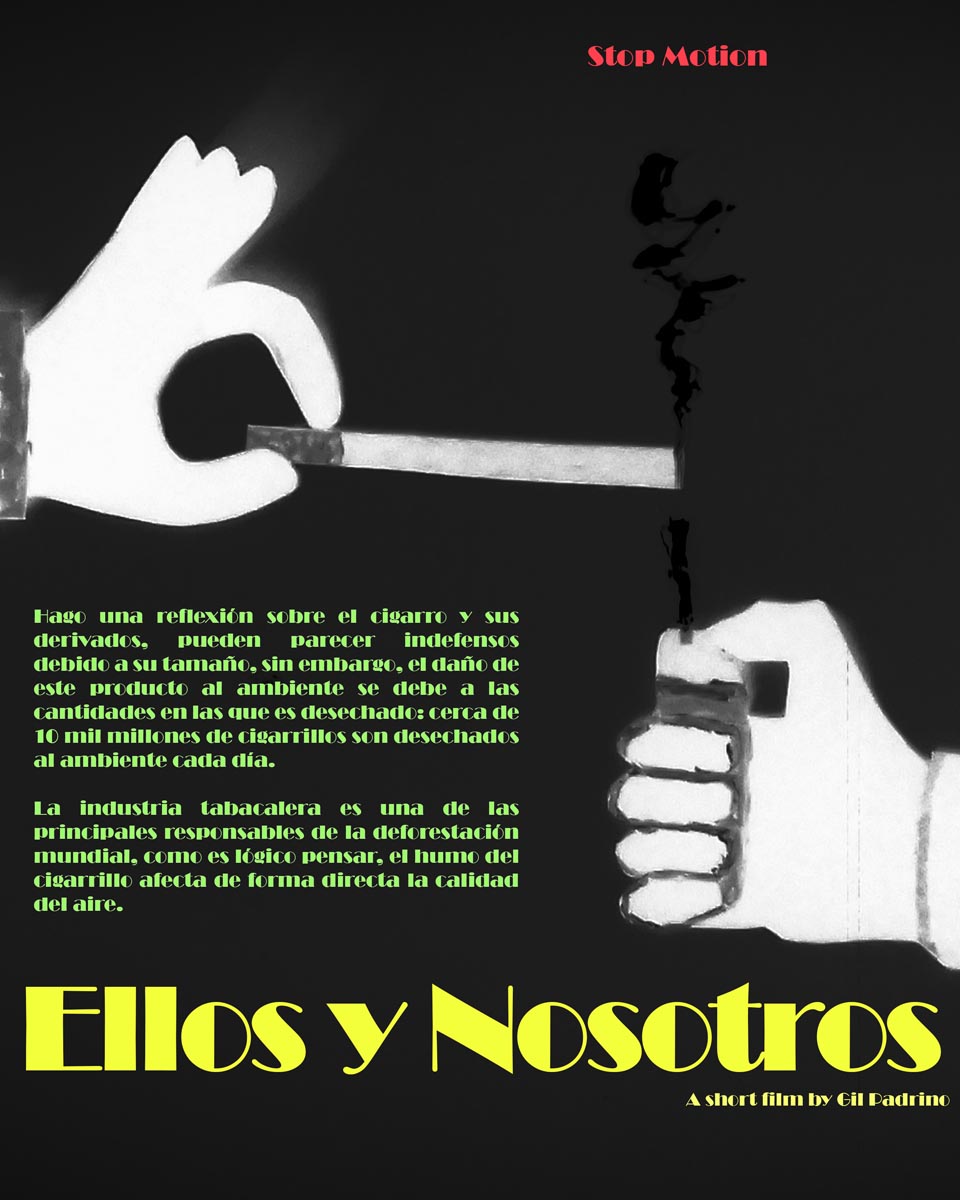 Póster del corto Ellos y Nosotros