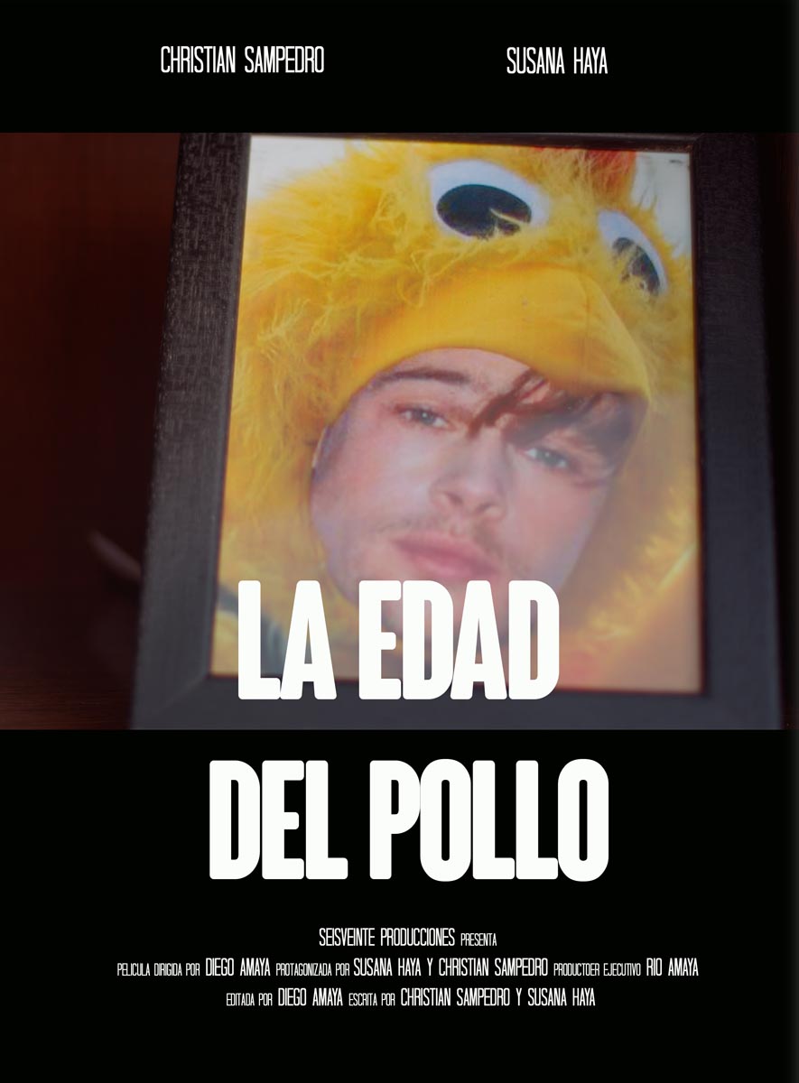 Póster del corto LA EDAD DEL POLLO