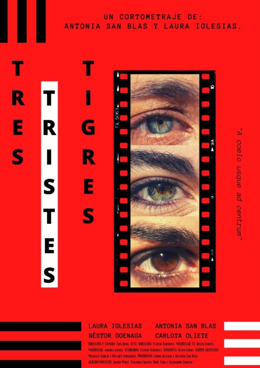 Póster del corto TRES TRISTES TIGRES