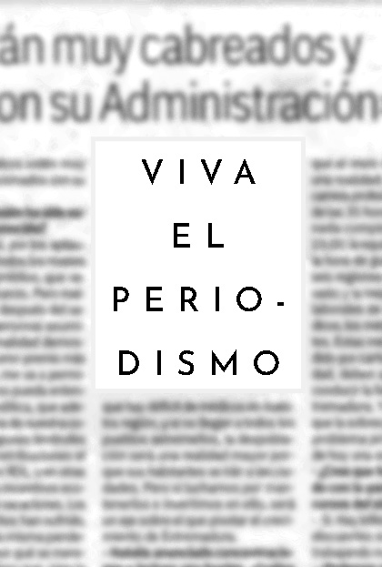 Póster del corto Viva el periodismo