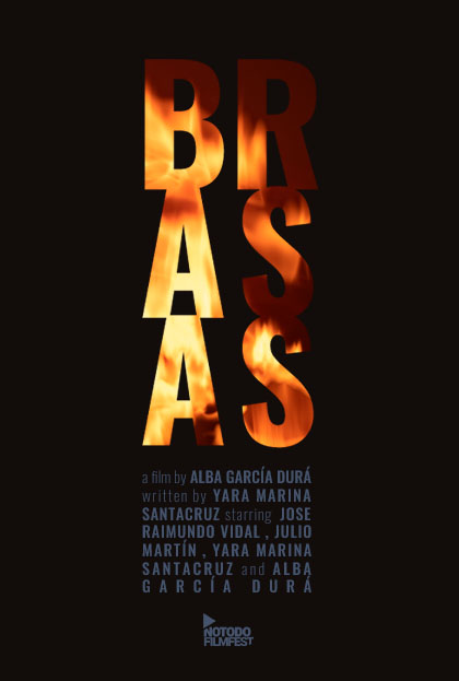 Póster del corto Brasas